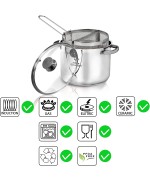 3 - Divina Re - Pastarella pentola 2 cestelli Aeternum Inox scolapasta 22 cm