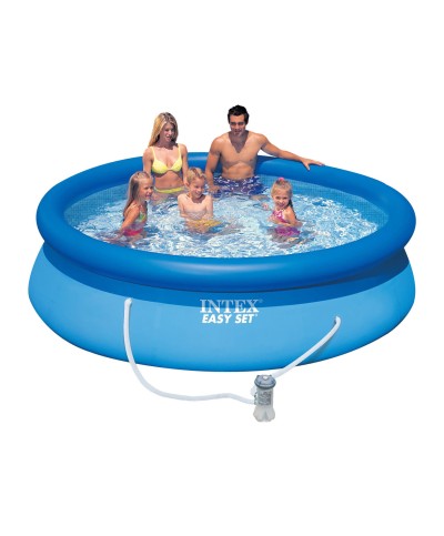 1 - Piscina Fuoriterra Easy Rotonda Intex 28122 + pompa filtro 28602