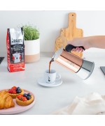 3 - Caffettiera in acciaio 2 tazze New Venus RAME Bialetti 7282