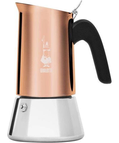 1 - Caffettiera in acciaio 4 tazze New Venus Rame Bialetti 7284