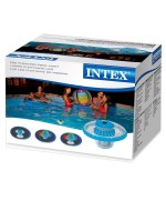 4 - Luce lampada solare Intex LED 3 colori galleggiante 28695