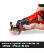 5 - Einhell sega a gattuccio a batteria 4326300 TE-AP 18 Li solo seghetto