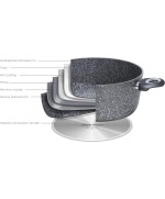 3 - Madame Petravera casseruola cm 24 Full Induction Aeternum