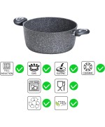 5 - Madame Petravera casseruola cm 24 Full Induction Aeternum