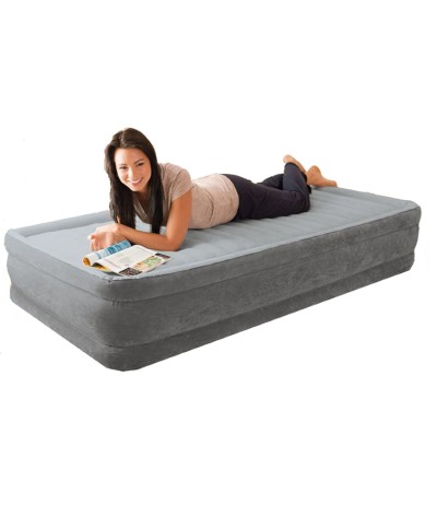 2 - Materasso gonfiabile Intex 67766ND singolo con pompa Airbed Dura-Beam Comfort-Plush Mid-Rise