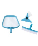 1 - Set pulizia 29056 Intex piscina retino + spazzola 50006