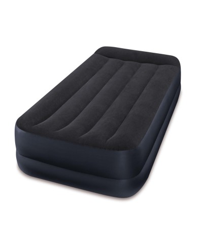 1 - Letto gonfiabile, materasso singolo Intex 64122ND con pompa Airbed Dura-Beam Pillow Rest Raised