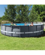 3 - Piscina Ultra XTR Frame rotonda cm 610 x 122 Intex 26334 pompa a sabbia