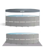5 - Piscina Ultra XTR Frame rotonda cm 732 x 132 Intex 26340 pompa a sabbia