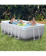 2 - Piscina fuori terra rettangolare Intex 26784 prisma cm 300 x 175 pompa scaletta NEW