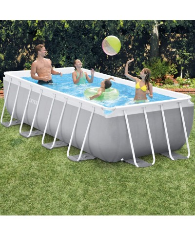 2 - Piscina fuori terra rettangolare Intex 26788 prisma cm 400 x 200 pompa NEW