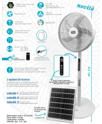 2 - CFG ventilatore Mistral solare a piantana EV121 ricaricabile