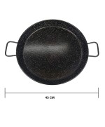 4 - GARCIMA La Ideal Paella Valenciana in ferro smaltato Paellera 32 cm