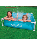 1 - Piscina quadrata fuori terra mini Frame Intex 57173 Azzurro