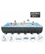 2 - Piscina Ultra XTR Frame rettangolare Intex 26368 pompa combo cm 732 x 366 x 132