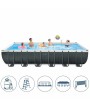 3 - Piscina Ultra XTR Frame rettangolare Intex 26368 pompa combo cm 732 x 366 x 132