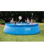 1 - Piscina fuoriterra easy 28166 rotonda 457 x 107 cm pompa + filtro + scaletta Intex