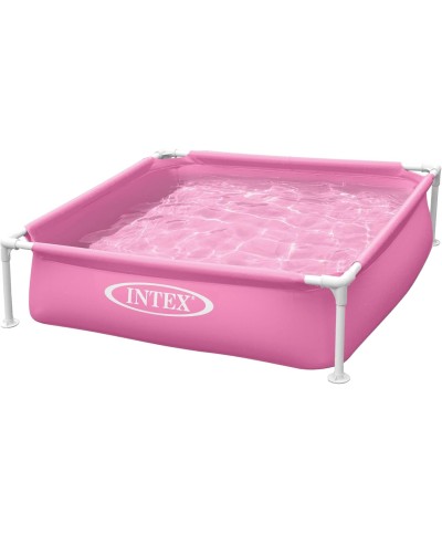 2 - Piscina quadrata fuori terra mini Frame Intex 57172 NP Rosa