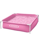 2 - Piscina quadrata fuori terra mini Frame Intex 57172 NP Rosa