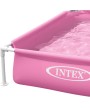 4 - Piscina quadrata fuori terra mini Frame Intex 57172 NP Rosa