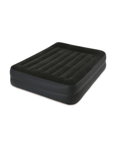 2 - Materasso gonfiabile matrimoniale 64124ND Intex con pompa Airbed Dura-Beam Pillow Rest Raised