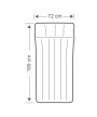 5 - Materasso gonfiabile singolo Intex 67998 campeggio 72 x 189x20 cm Airbed Camping