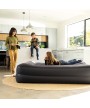 5 - Materasso gonfiabile matrimoniale 64124ND Intex con pompa Airbed Dura-Beam Pillow Rest Raised