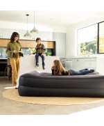 5 - Materasso gonfiabile matrimoniale 64124ND Intex con pompa Airbed Dura-Beam Pillow Rest Raised