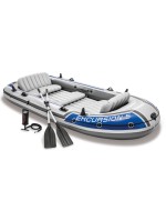 1 - Canotto gonfiabile Excursion 5 con remi e pompa manuale Intex 68325