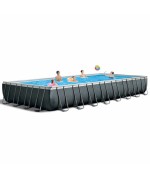 1 - Piscina Ultra XTR Frame rettangolare Intex 26378 pompa combo cm 975 x 488 x 132