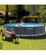 2 - Piscina fuori terra Ultra frame XTR 26326 Intex 488 x 122 cm pompa sabbia
