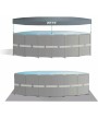 5 - Piscina fuori terra Ultra frame XTR 26326 Intex 488 x 122 cm pompa sabbia