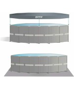 5 - Piscina fuori terra Ultra frame XTR 26326 Intex 488 x 122 cm pompa sabbia