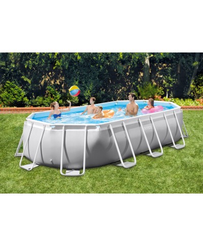 2 - Piscina fuori terra ovale Intex 26796 prisma cm 503 x 274 x 122 cm pompa