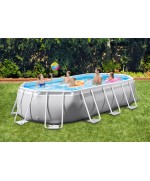 2 - Piscina fuori terra ovale Intex 26796 prisma cm 503 x 274 x 122 cm pompa