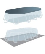 5 - Piscina fuori terra ovale Intex 26796 prisma cm 503 x 274 x 122 cm pompa