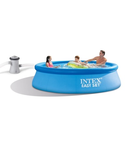 1 - Piscina fuoriterra Easy 28108 Intex rotonda cm 244 x 61 + pompa filtro
