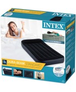 4 - Materasso gonfiabile una piazza e mezza Intex 64148ND Airbed Dura-Beam Pillow Rest Classic