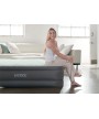 5 - Materasso gonfiabile matrimoniale Intex 64906ND con pompa Airbed Dura-Beam PremAire I