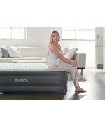 5 - Materasso gonfiabile matrimoniale Intex 64906ND con pompa Airbed Dura-Beam PremAire I