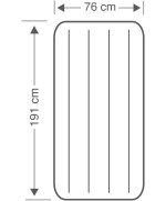 5 - Materasso gonfiabile singolo piccolo Intex 64756 Airbed Dura-Beam Standard Classic Downy