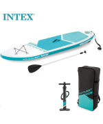 1 - Sup gonfiabile Intex 68241 Aqua Quest 240 tavola surf remo pagaia pompa