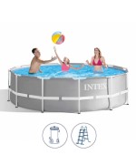 1 - Piscina fuoriterra Intex 26716 rotonda Prisma Frame 366 x 99 cm con pompa