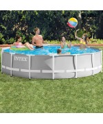 2 - Piscina fuoriterra Intex 26720 rotonda Prisma Frame 427 x 107 cm con pompa