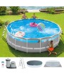 2 - Piscina fuoriterra Intex 26730 Prism Clearview Premium 488 x 122 cm pompa
