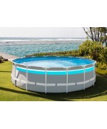 5 - Piscina fuoriterra Intex 26730 Prism Clearview Premium 488 x 122 cm pompa