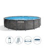 1 - Piscina fuoriterra Intex 26742 rotonda Greywood Prisma Frame 457 x 122 cm
