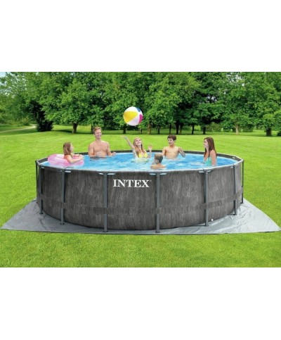 2 - Piscina fuoriterra Intex 26742 rotonda Greywood Prisma Frame 457 x 122 cm