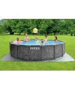 2 - Piscina fuoriterra Intex 26742 rotonda Greywood Prisma Frame 457 x 122 cm