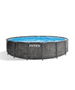 3 - Piscina fuoriterra Intex 26742 rotonda Greywood Prisma Frame 457 x 122 cm